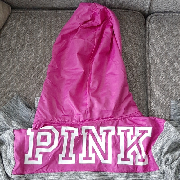 NWT Victoria's Secret PINK Hooded Sweatshirt Jacket - Picture 3 of 7
